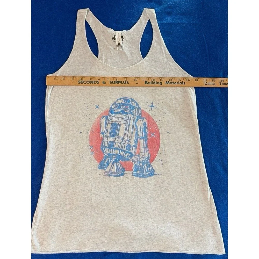 Star Wars R2-D2 Graphic Racerback Tank Top - Women's Medium - Picture 5 of 6